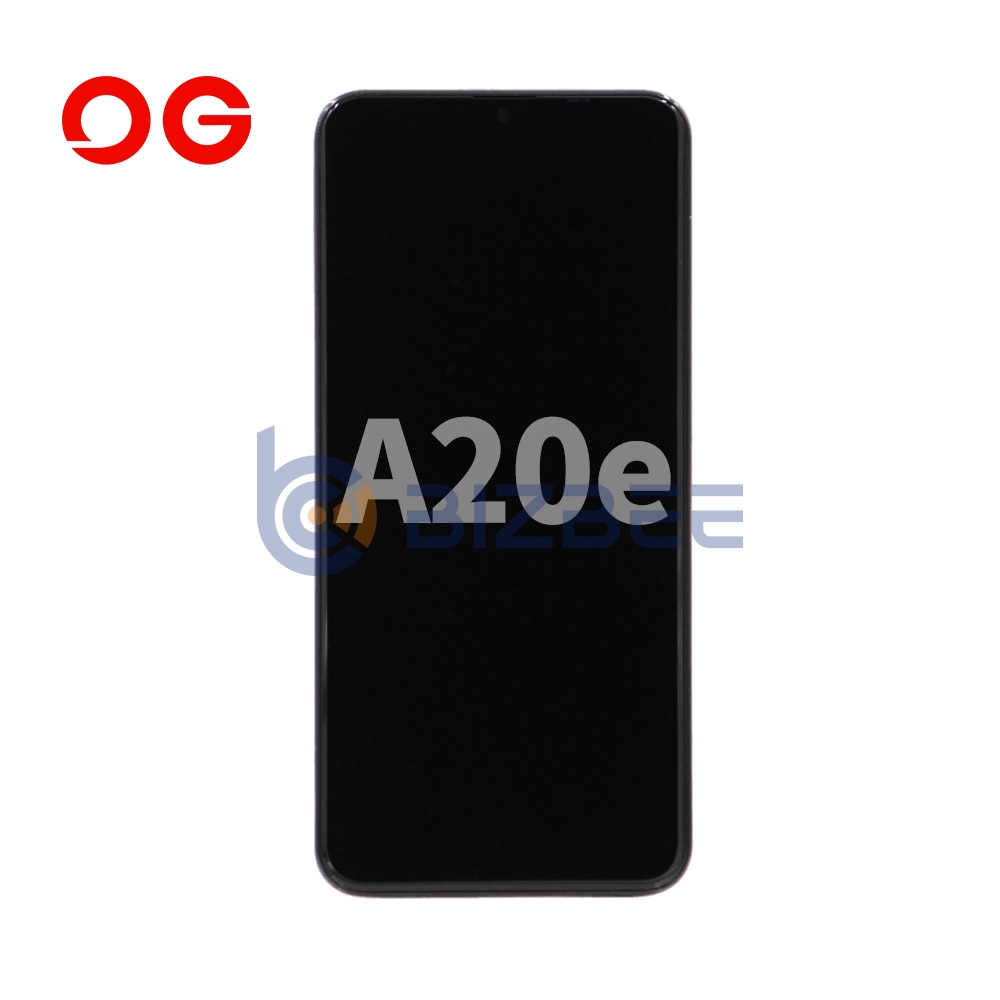OG Display Assembly With Frame For Samsung A20e (A202) (Refurbished) (Black)