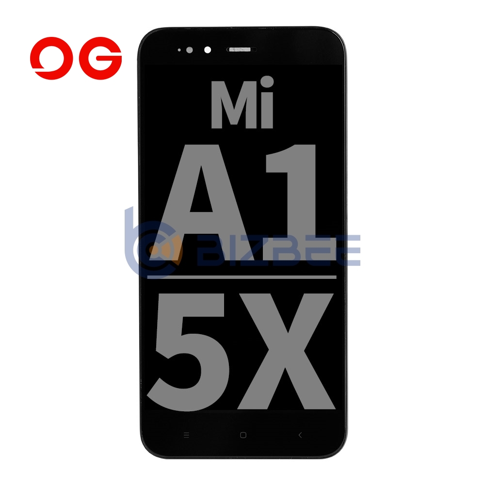 OG Display Assembly With Frame For Xiaomi Mi A1/5X (OEM Material) (Black)