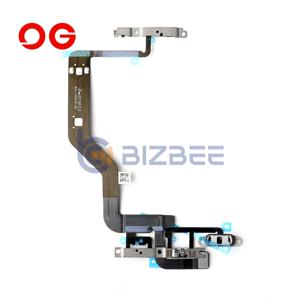 OG Power and Volume Flex Cable with Metal Bracket For iPhone 12/12 Pro (Brand New OEM)