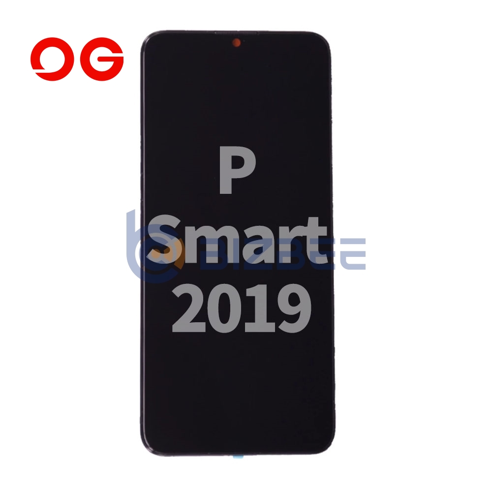 OG Display Assembly With Frame For Huawei P Smart 2019 (Refurbished) (Black)