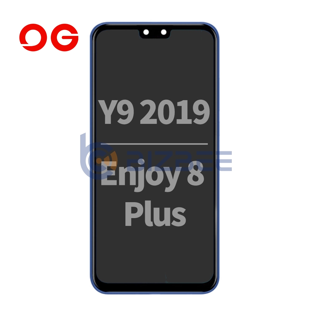 OG Display Assembly With Frame For Huawei Y9 2019/Enjoy 9 Plus (OEM Material) (Blue)