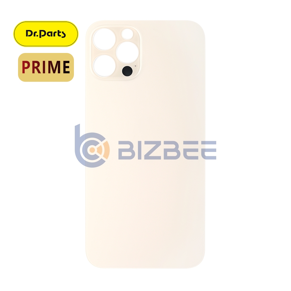 Dr.Parts Back Cover Glass With Big Camera Hole Without Adhesive And Logo For iPhone 12 Pro (Prime) (Gold )