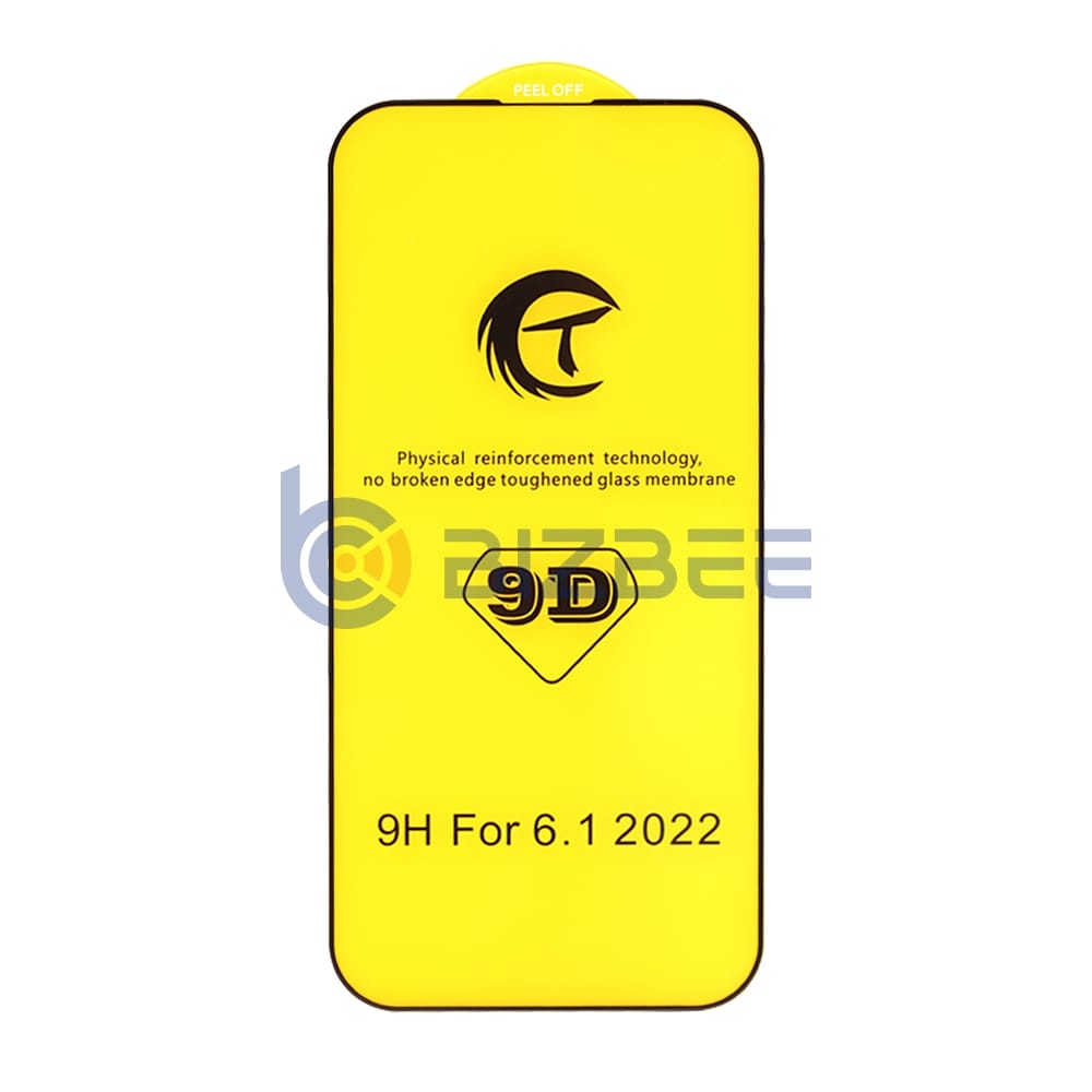 9D Full Cover HD Tempered Glass Film For iPhone 14 Pro Without Packaging