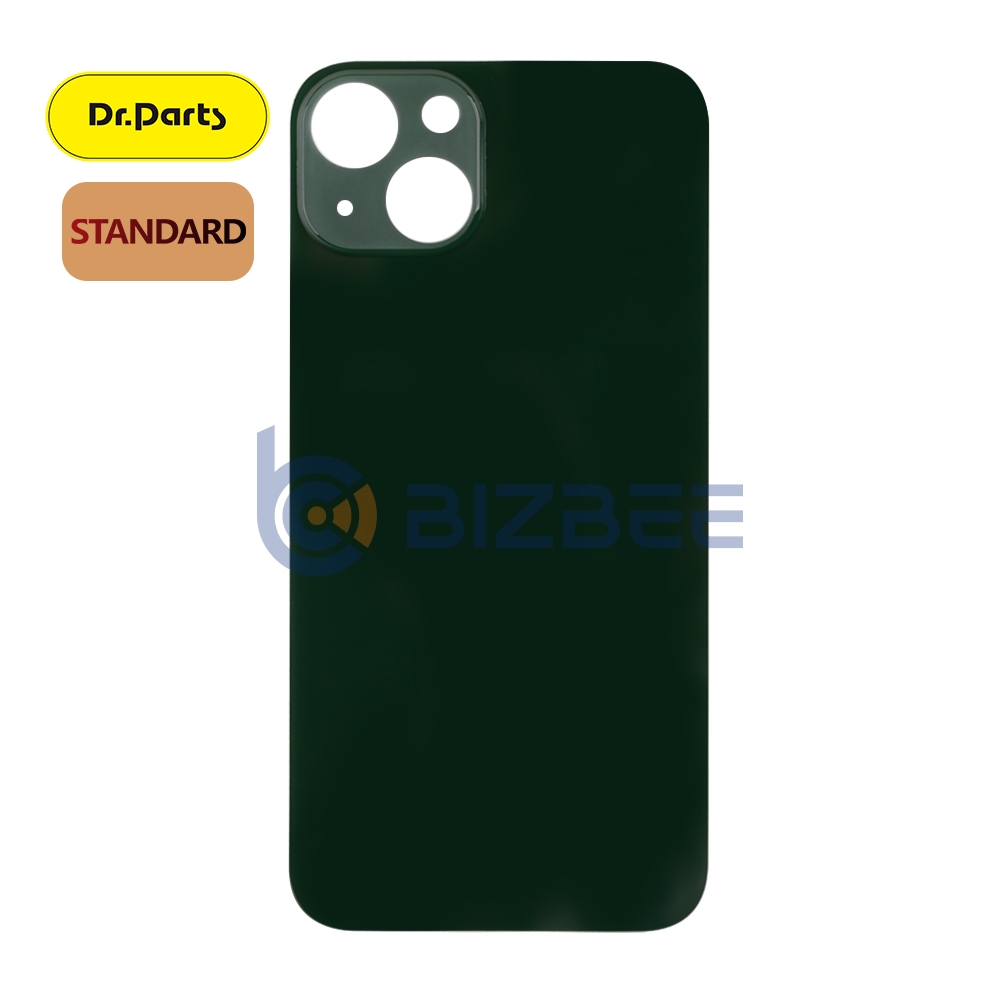 Dr.Parts Back Cover Glass With Big Camera Hole Without Adhesive And Logo For iPhone 13 (Standard) (Alpine Green )