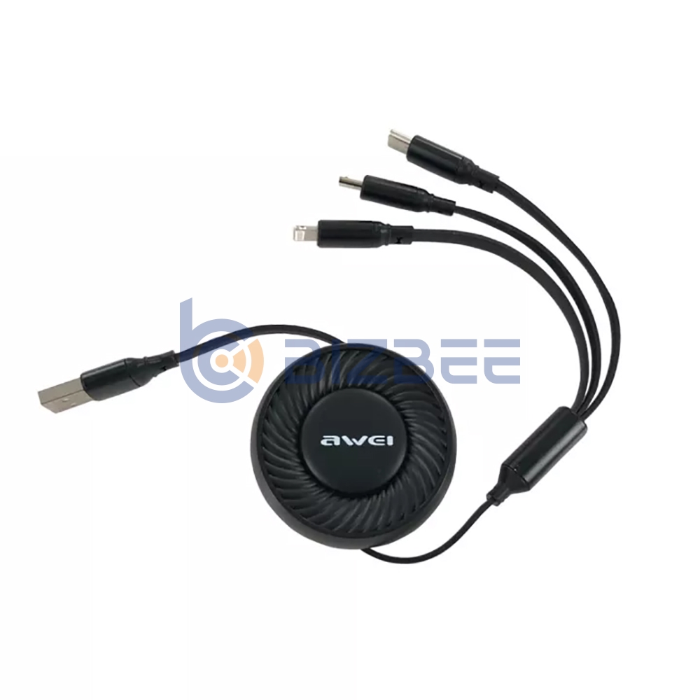 AWEI CL-136 3 in 1 (Lightning+Type C+Micro) Charging Cable