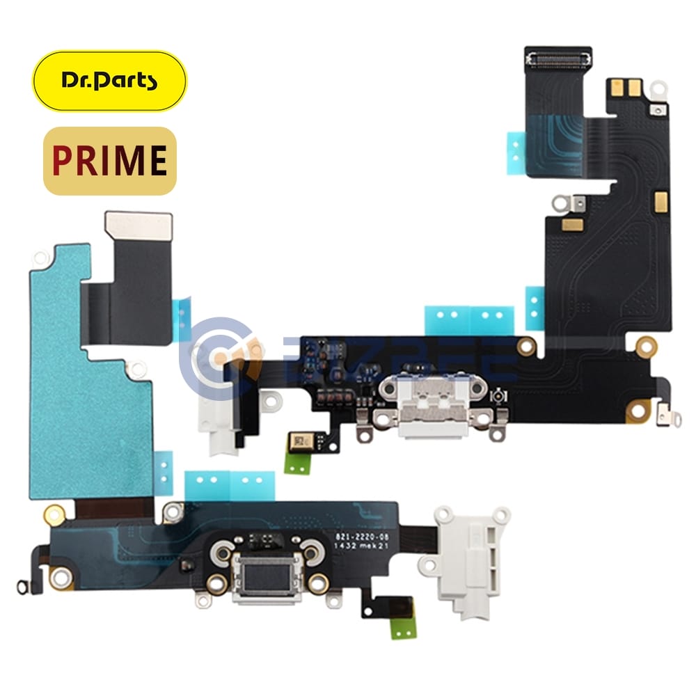 Dr.Parts Charging Port Flex Cable For iPhone 6 Plus (Prime) (White)