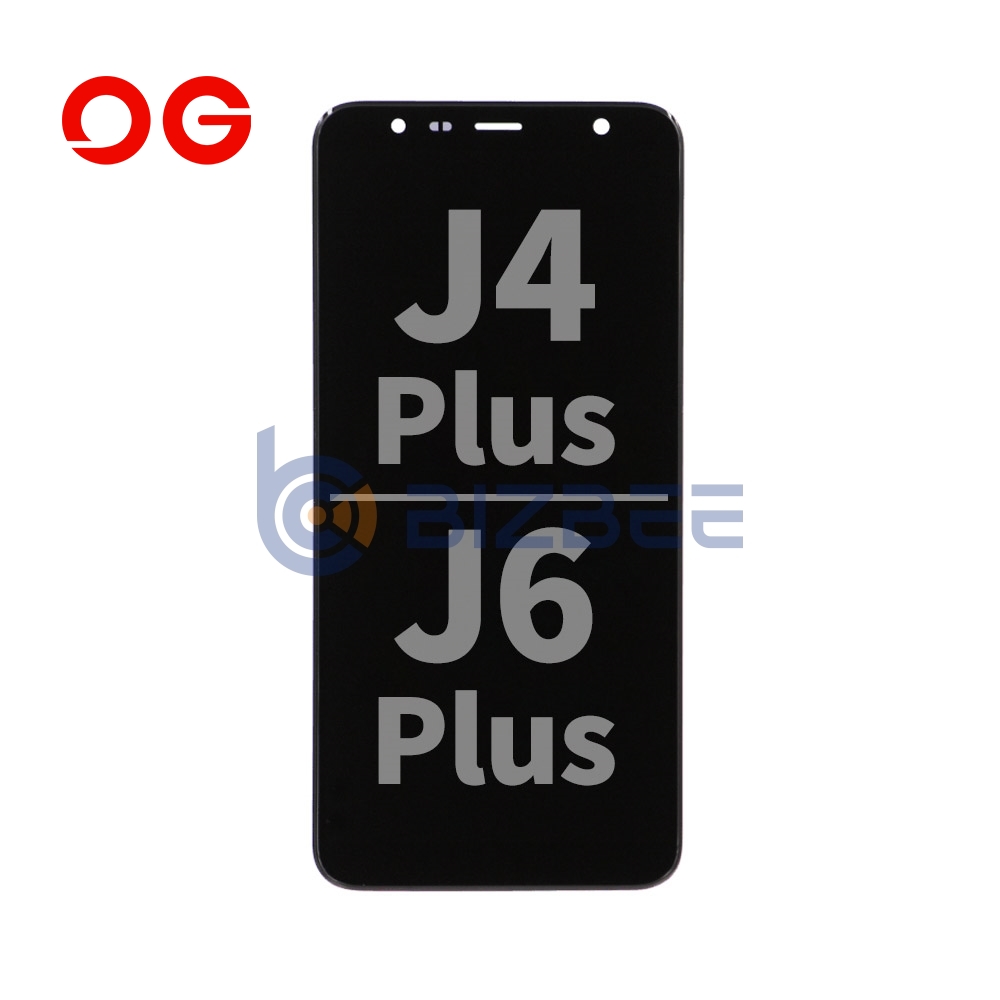 OG Display Assembly For Samsung J4 Plus/J6 Plus (J415/J610/J410) (Refurbished) (Black)