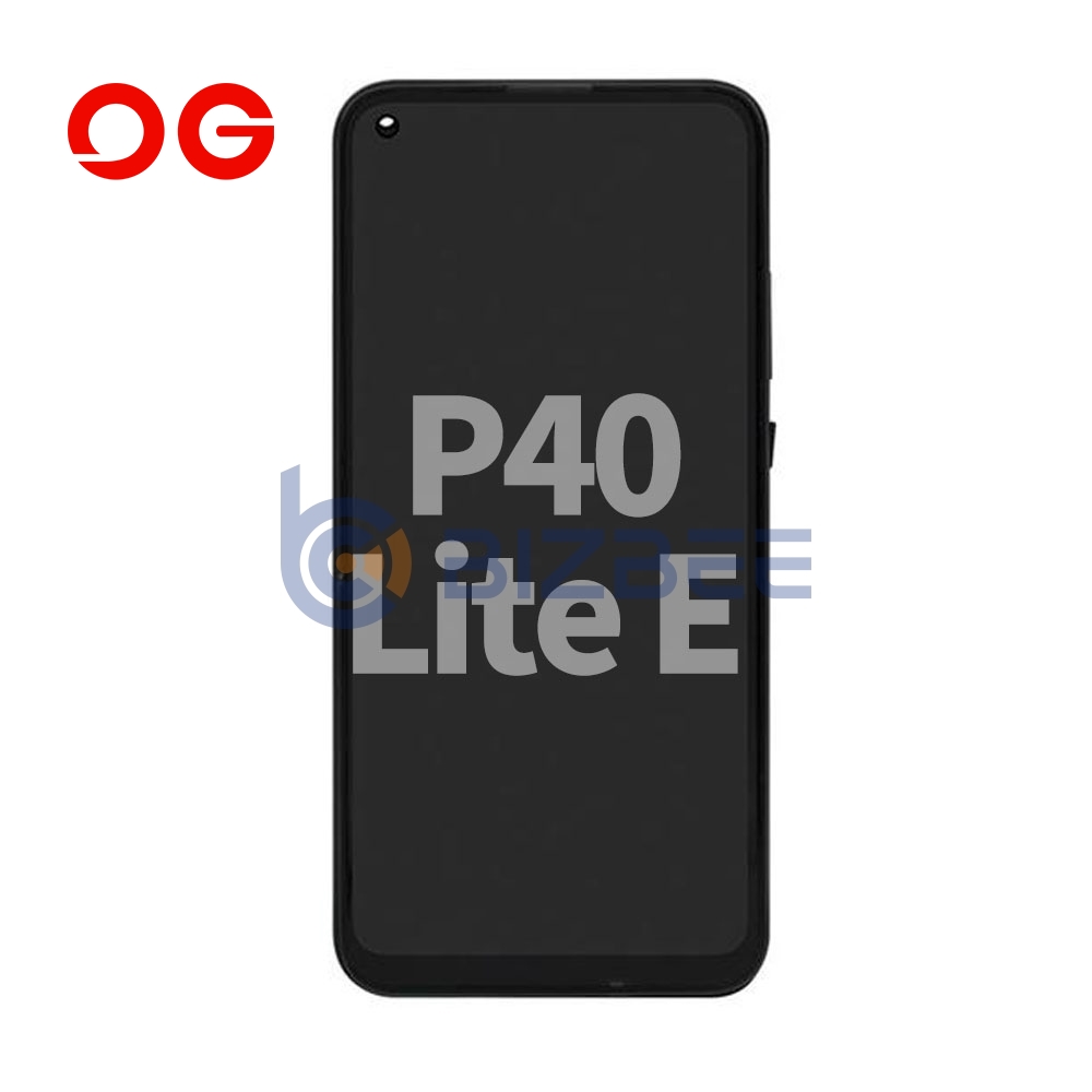 OG Display Assembly With Frame For Huawei P40 Lite E (OEM Material) (Black)