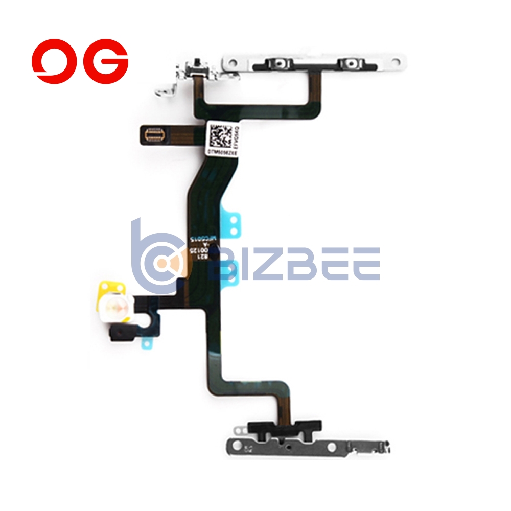 OG Power and Volume Flex Cable with Metal Bracket For iPhone 6S (Brand New OEM)