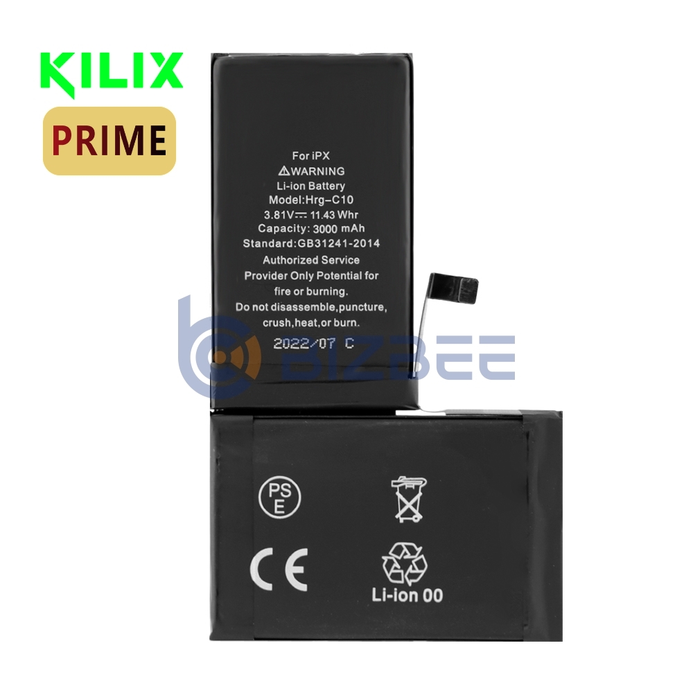 Kilix High Capacity Battery 3000mAh For iPhone X (Prime)