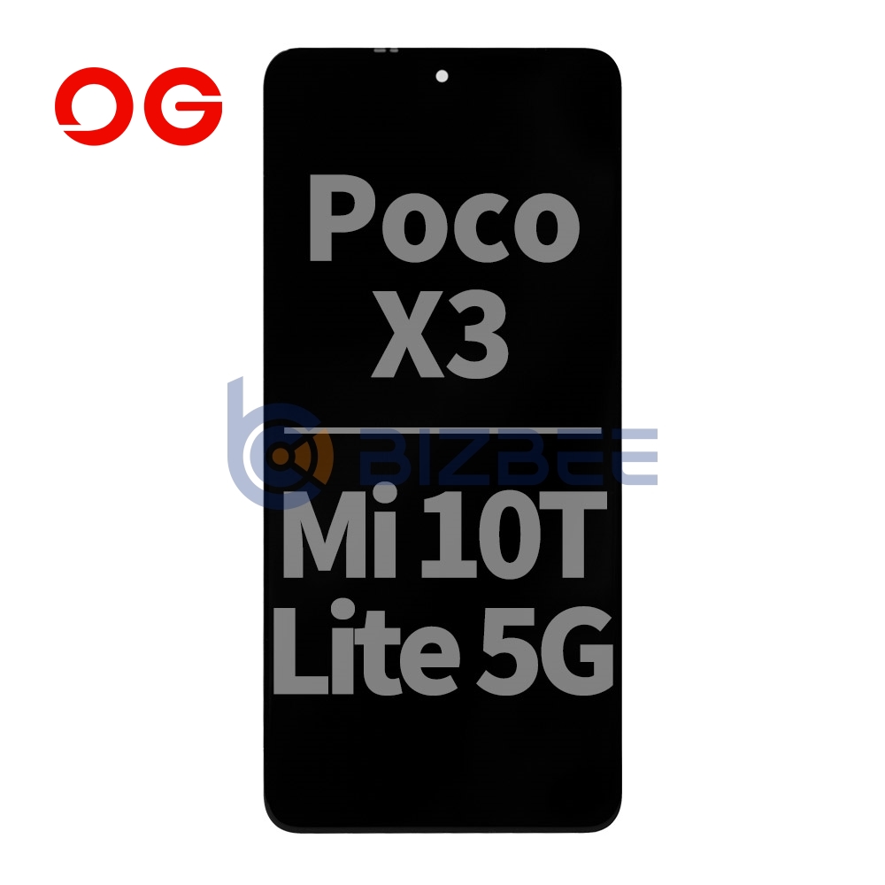 OG Display Assembly For Xiaomi Poco X3/Poco X3 Pro/Mi 10T Lite 5G (OEM Material) (Black)