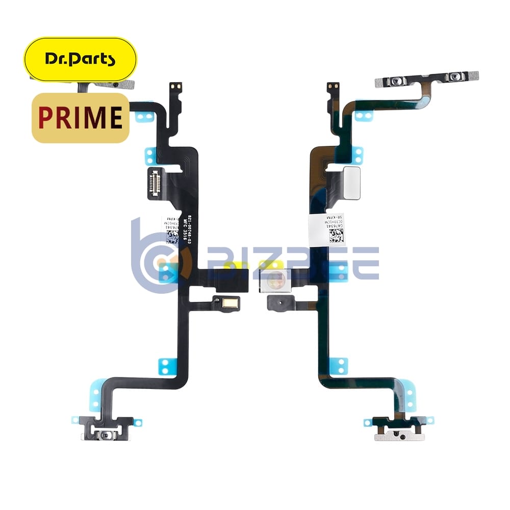 Dr.Parts Power Button And Volume Button Flex Cable With Metal Bracket For iPhone 7 Plus (Prime)