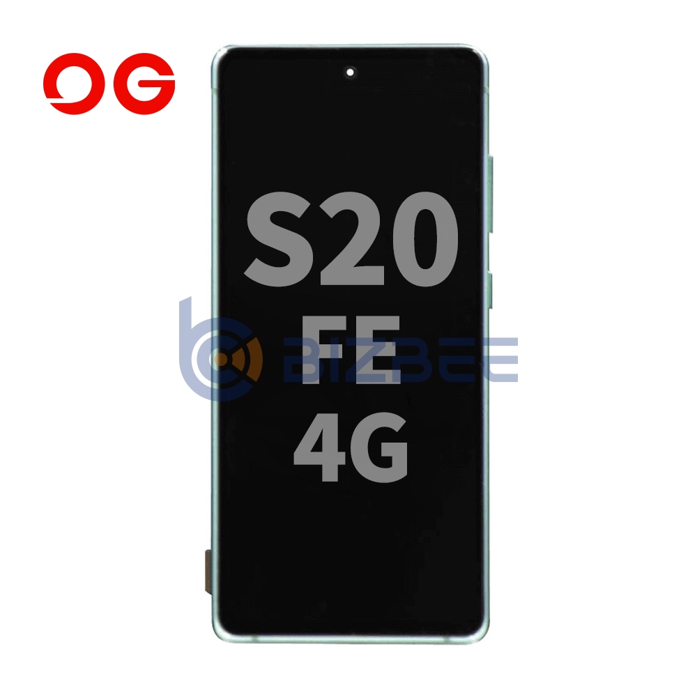 OG Display Assembly With Frame For Samsung S20 FE 4G (G780)/S20 FE 5G (G781) (Refurbished) (Cloud Mint)