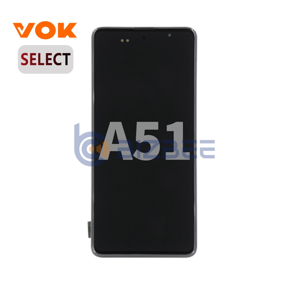 VOK OLED  Assembly With Frame For Samsung A51 (A515) (Select) (Black)