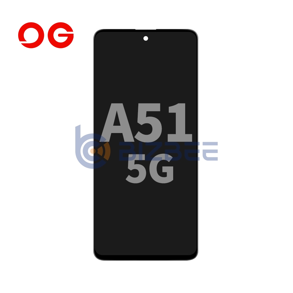 OG Display Assembly With Frame For Samsung A51 5G (A516) (Refurbished) (Black)