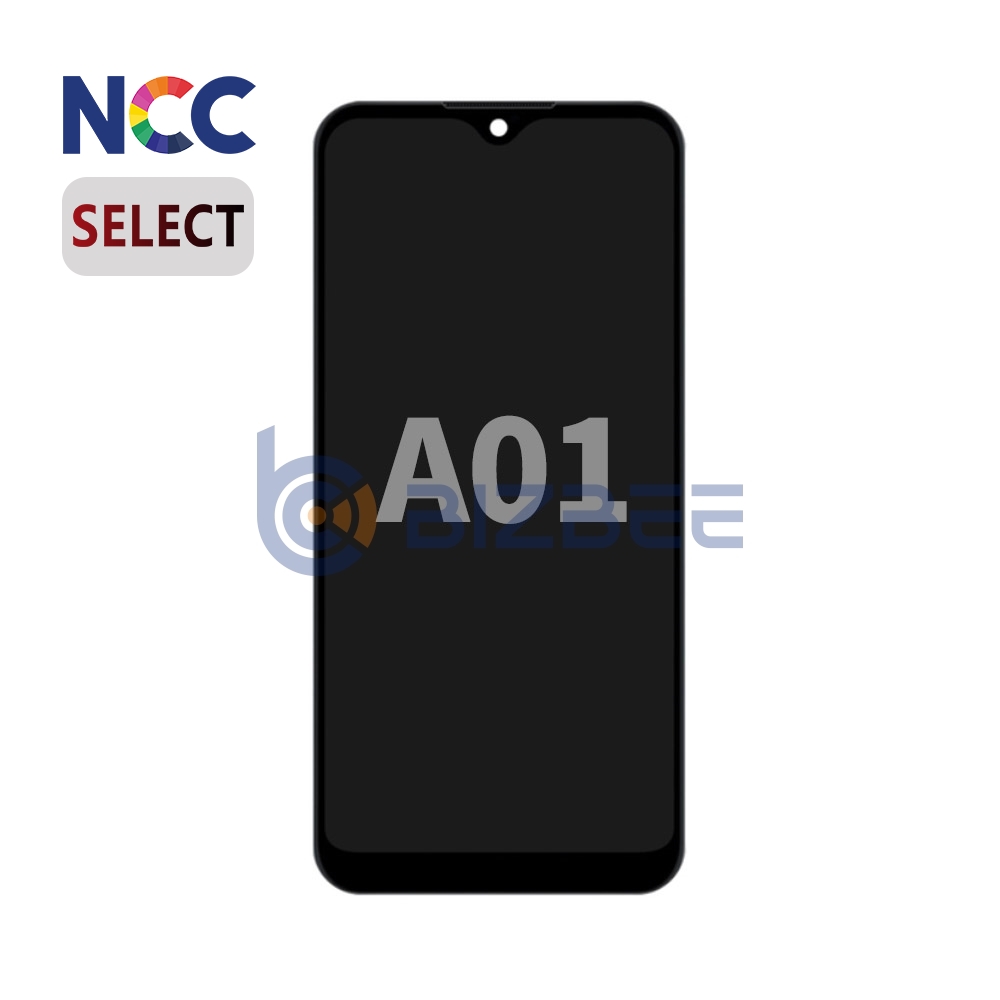NCC Incell LCD Assembly With Frame For Samsung A01 (A015) (Narrow Connector) (Select) (Black)