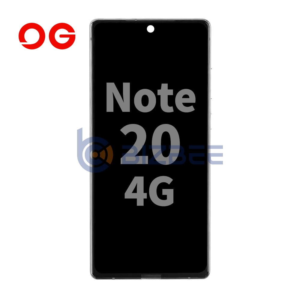 OG Display Assembly With Frame For Samsung Note 20 4G (N980)/Note 20 5G (N981) (Refurbished) (Mystic Bronze)