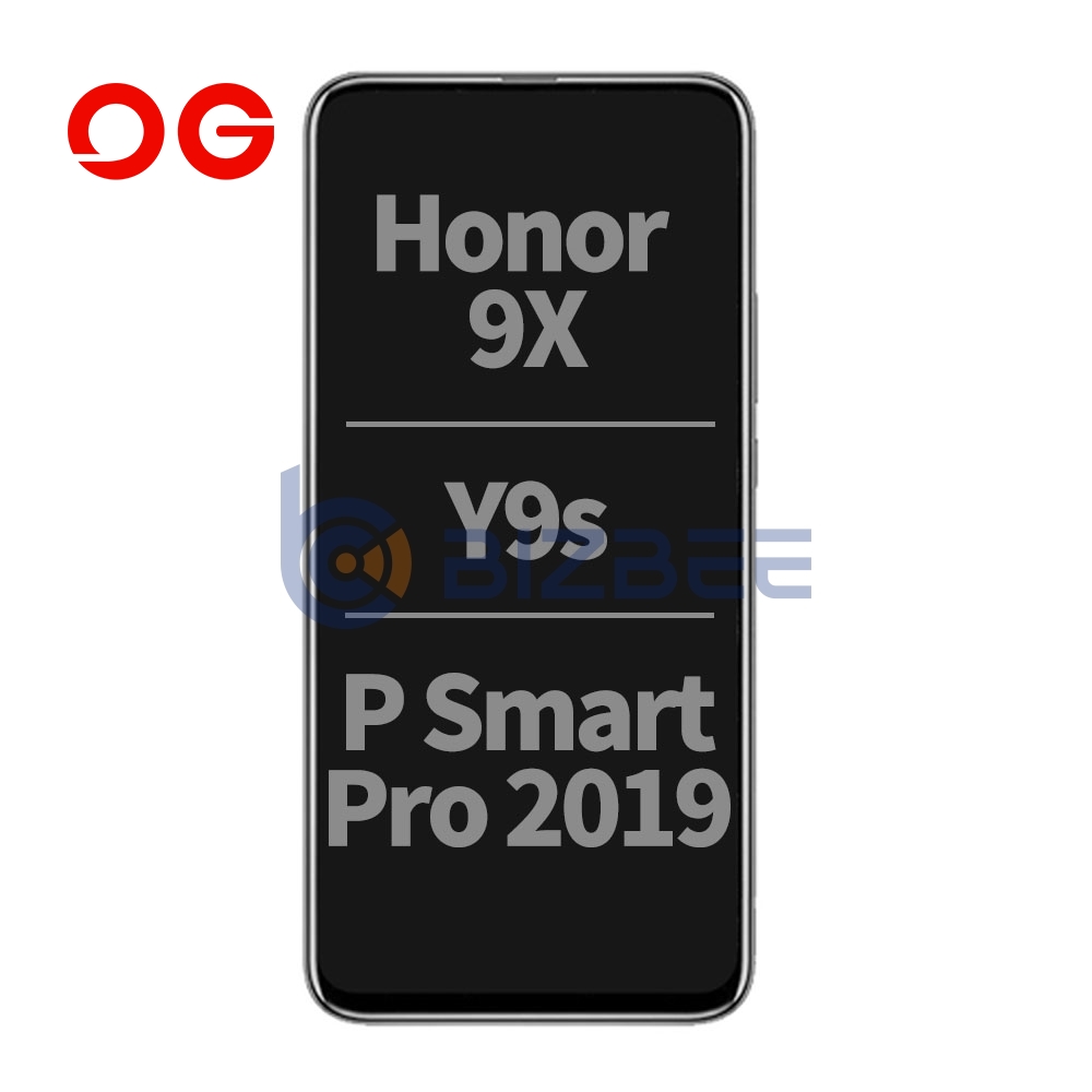 OG Display Assembly With Frame For Huawei Honor 9X/Y9s/P Smart Pro 2019 (Refurbished) (Black)