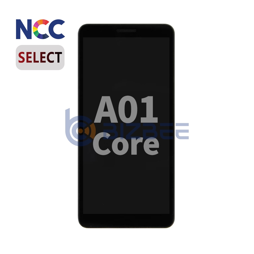 NCC Incell LCD Assembly With Frame For Samsung A01 Core (A013) (Select) (Black)