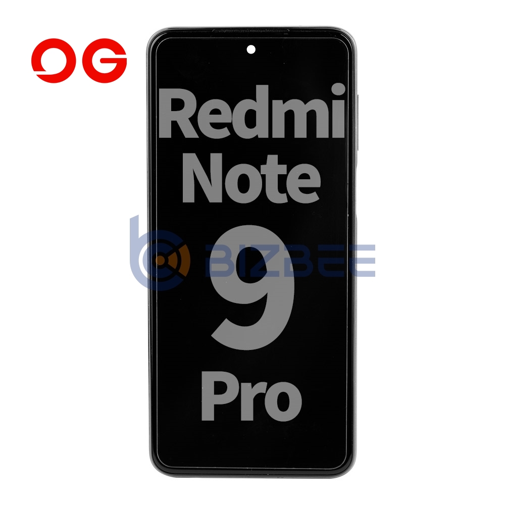 OG Display Assembly With Frame For Xiaomi Redmi Note 9S/Note 9 Pro (OEM Material) (Interstellar Gray)