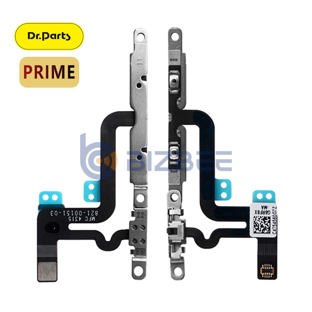 Dr.Parts Volume Button Flex Cable With Metal Bracket For iPhone 6S Plus (Prime)