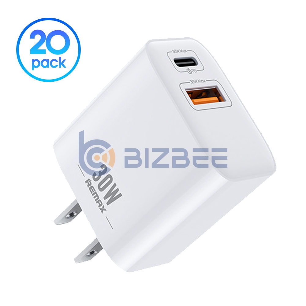 REMAX RP-U82 30W PD+QC Charge (US Plug) (20 pcs/box) (White)