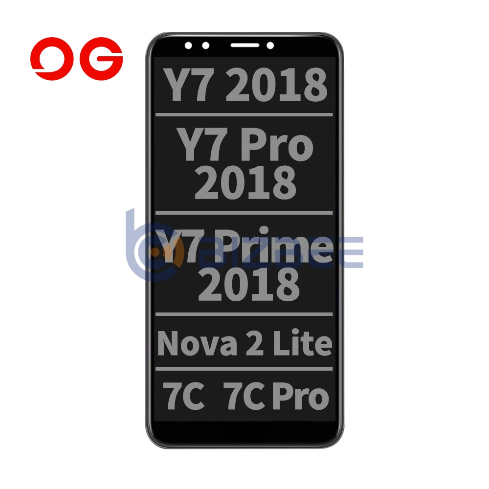 OG Display Assembly For Huawei Y7 2018/Y7 Pro 2018/Y7 Prime 2018/Nova 2 Lite/7C/7C Pro (OEM Material) (Black)