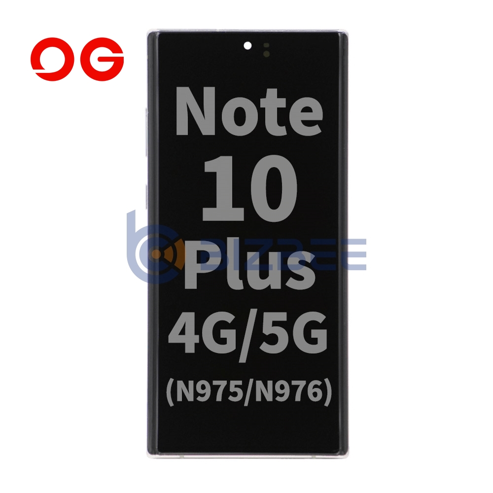 OG Display Assembly With Frame For Samsung Note 10 Plus 4G/5G (N975/N976) (Refurbished) (Aura Glow)