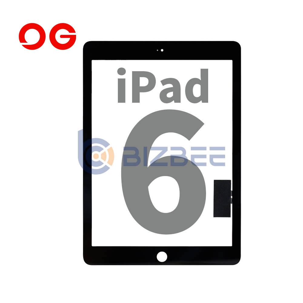 OG Touch Digitizer Assembly With Tesa Tape Without Home Button For iPad 6 (A1954/A1893) (OEM Material) (Black)