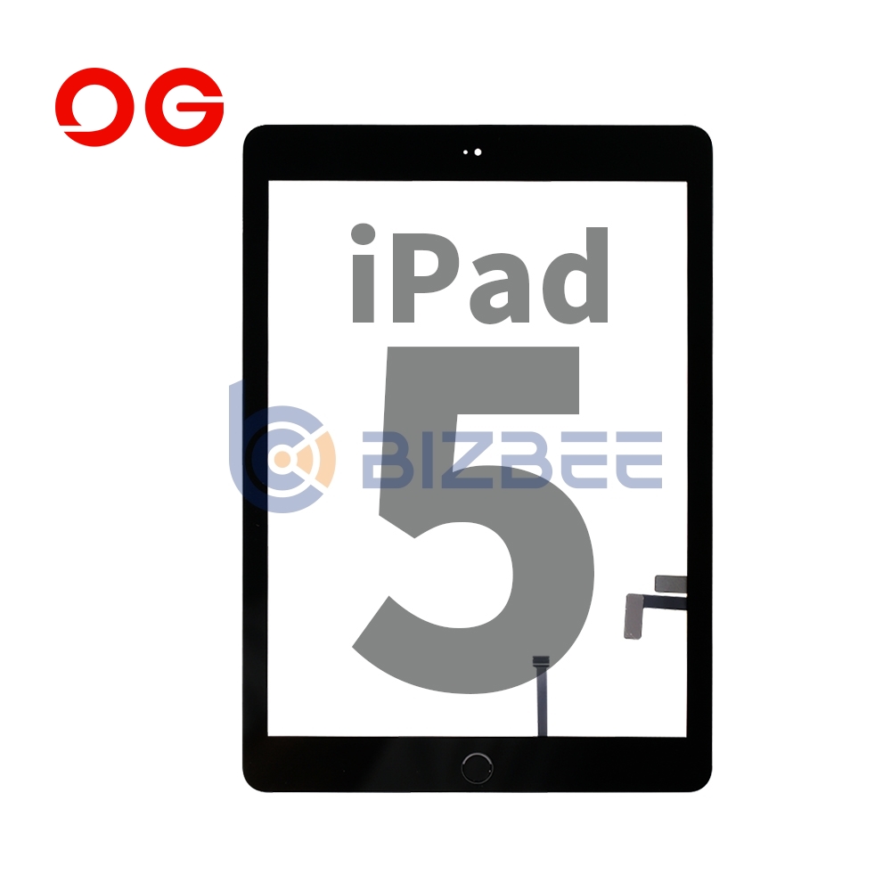 OG Touch Digitizer Assembly  With Tesa Tape For iPad 5 (A1822/A1823) (OEM Material) (Black)