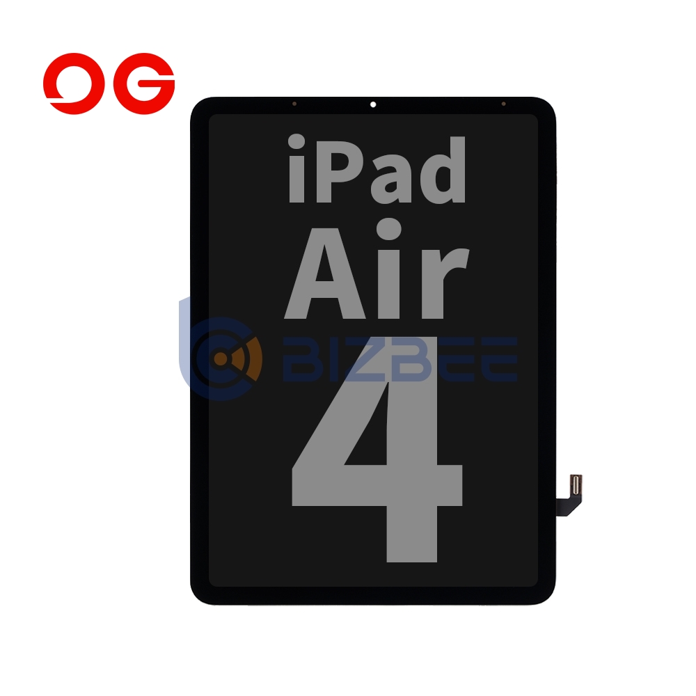 OG Display Assembly For iPad Air 4 10.9" (A2316/A2324/A2325/A2072)  (2020) (Refurbished) (Black)