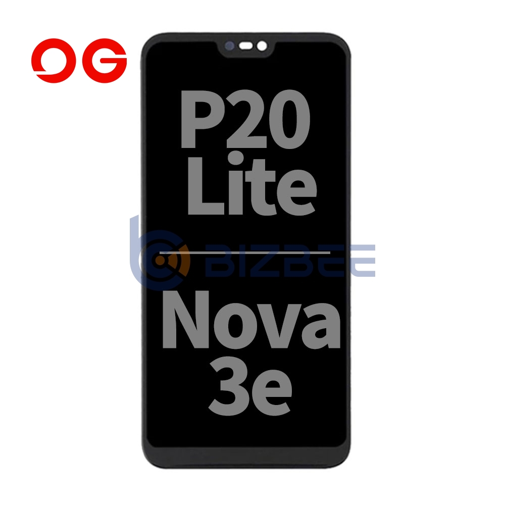OG Display Assembly With Frame For Huawei P20 Lite/Nova 3e (Refurbished) (Midnight Black)