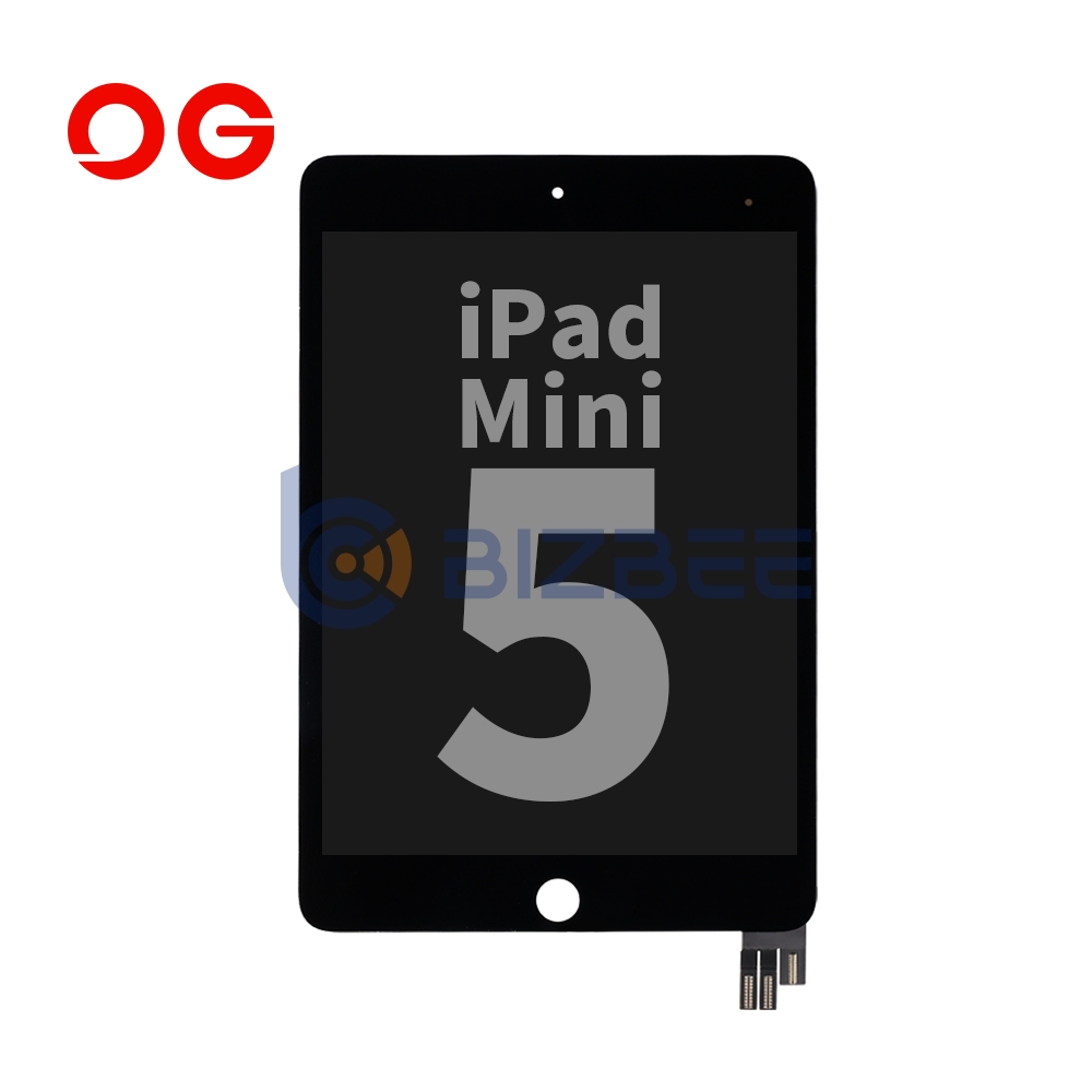 OG Display Assembly With Dormancy Flex Cable For iPad Mini5 (A2133/A2124/A2126/A2125) (Refurbished) (Black)