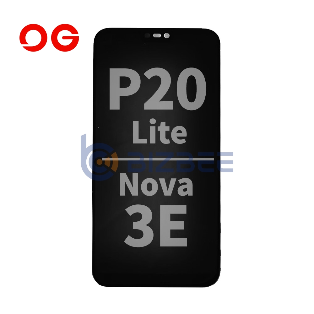 OG Display Assembly For Huawei P20 Lite/Nova 3E (OEM Material) (Without Logo) (Black)