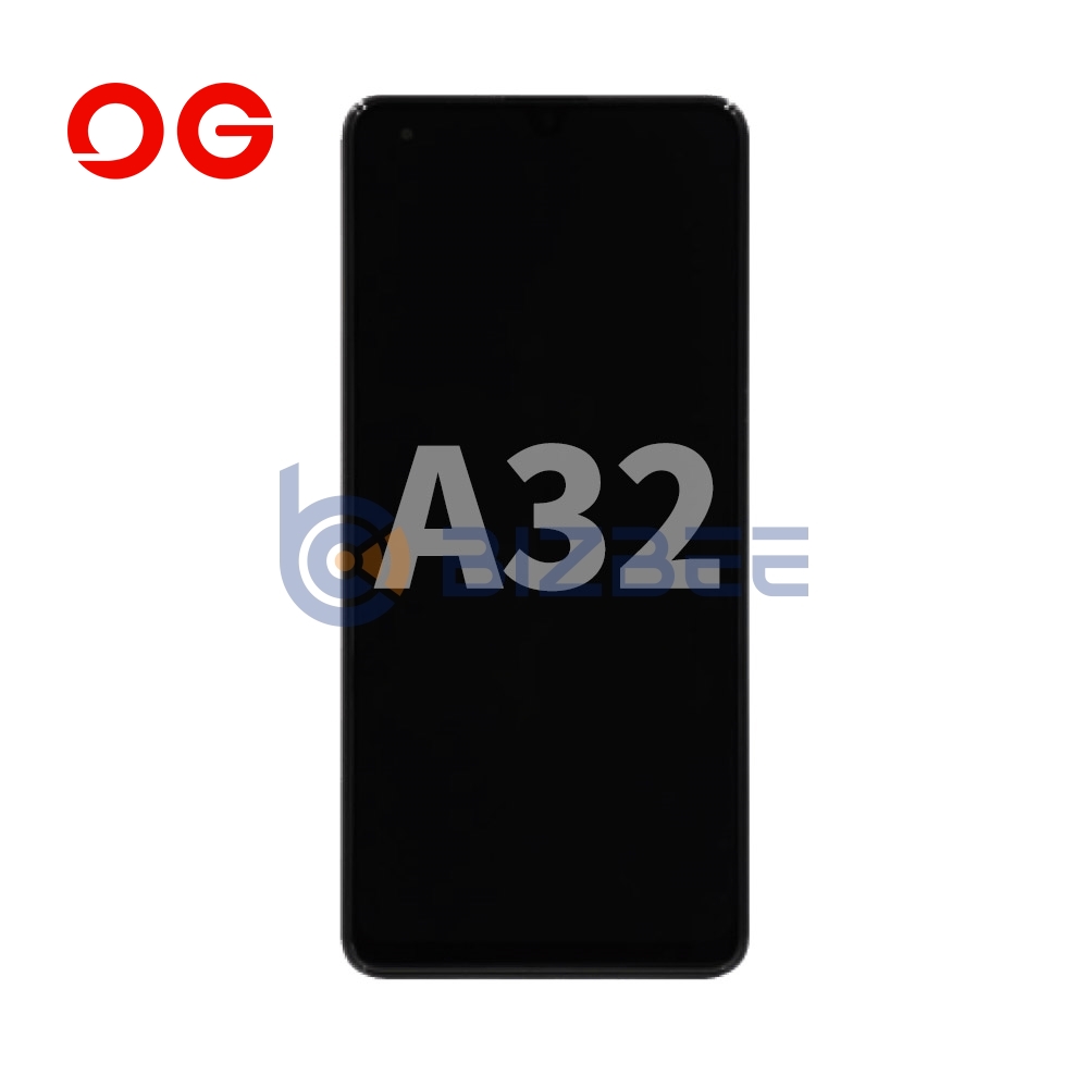 OG Display Assembly With Frame For Samsung A32 (A325) (Refurbished) (Black)