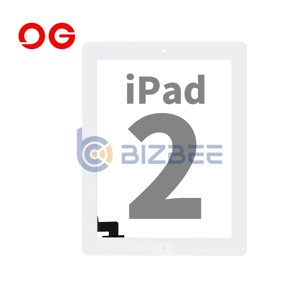 OG Touch Digitizer For iPad 2 (A1395/A1396/A1397) (OEM Material) (White)