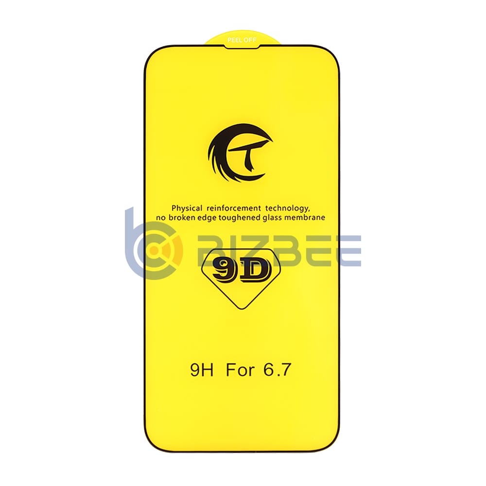 9D Full Cover HD Tempered Glass Film For iPhone 14 Plus/13 Pro Max Without Packaging
