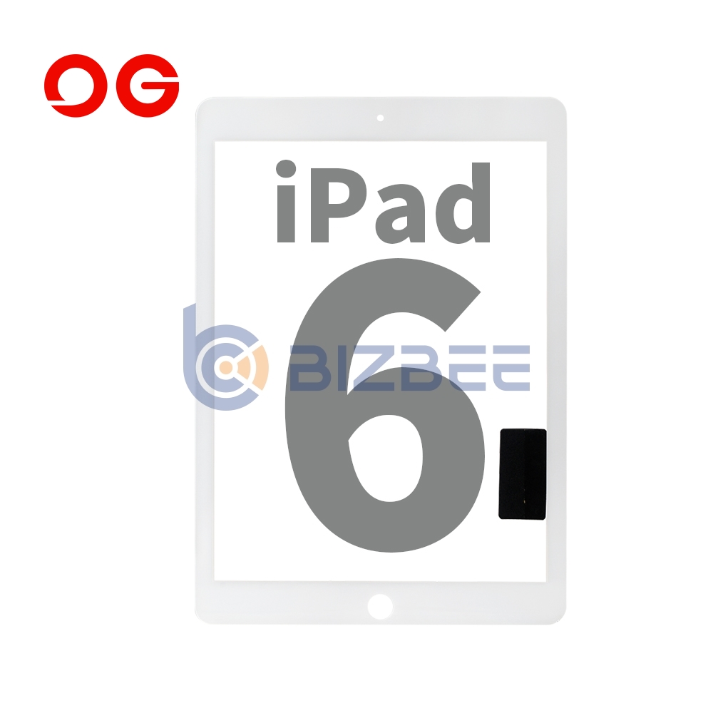 OG Touch Digitizer Assembly With Tesa Tape Without Home Button For iPad 6 (A1954/A1893) (OEM Material) (White)
