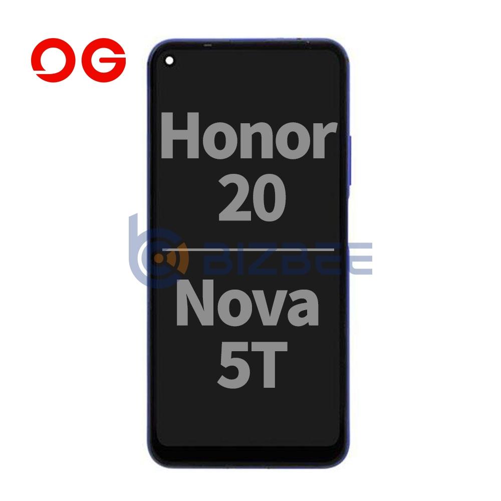 OG Display Assembly With Frame For Huawei Honor 20/Nova 5T (Refurbished) (Blue)