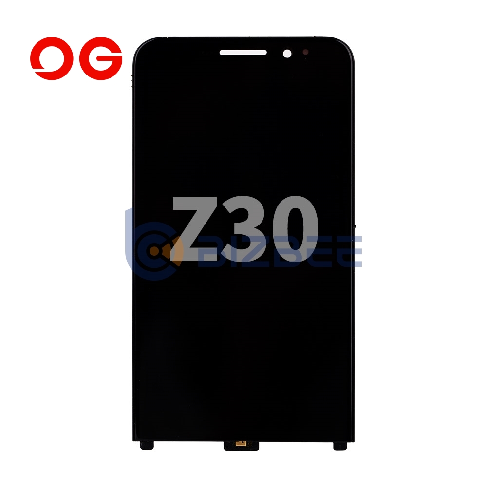 OG Display Assembly With Frame For BlackBerry Z30 (3G) (OEM Material) (Black)
