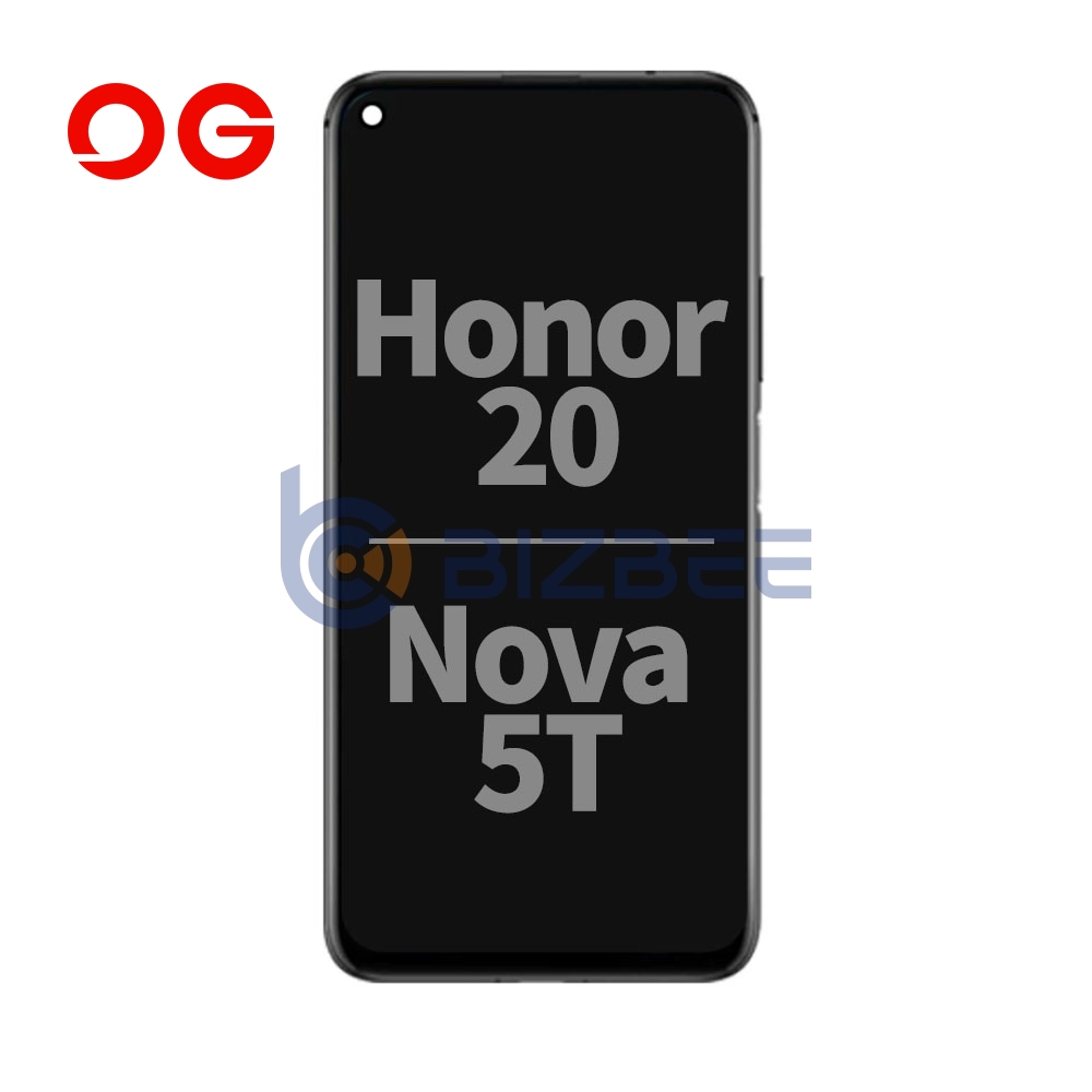 OG Display Assembly With Frame For Huawei Honor 20/Nova 5T (Brand New OEM) (Black)