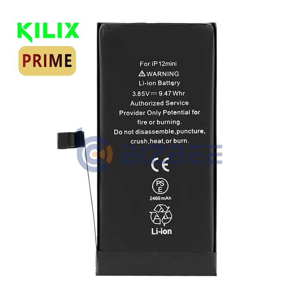 Kilix High Capacity Battery 2460mAh For iPhone 12 Mini (Prime)