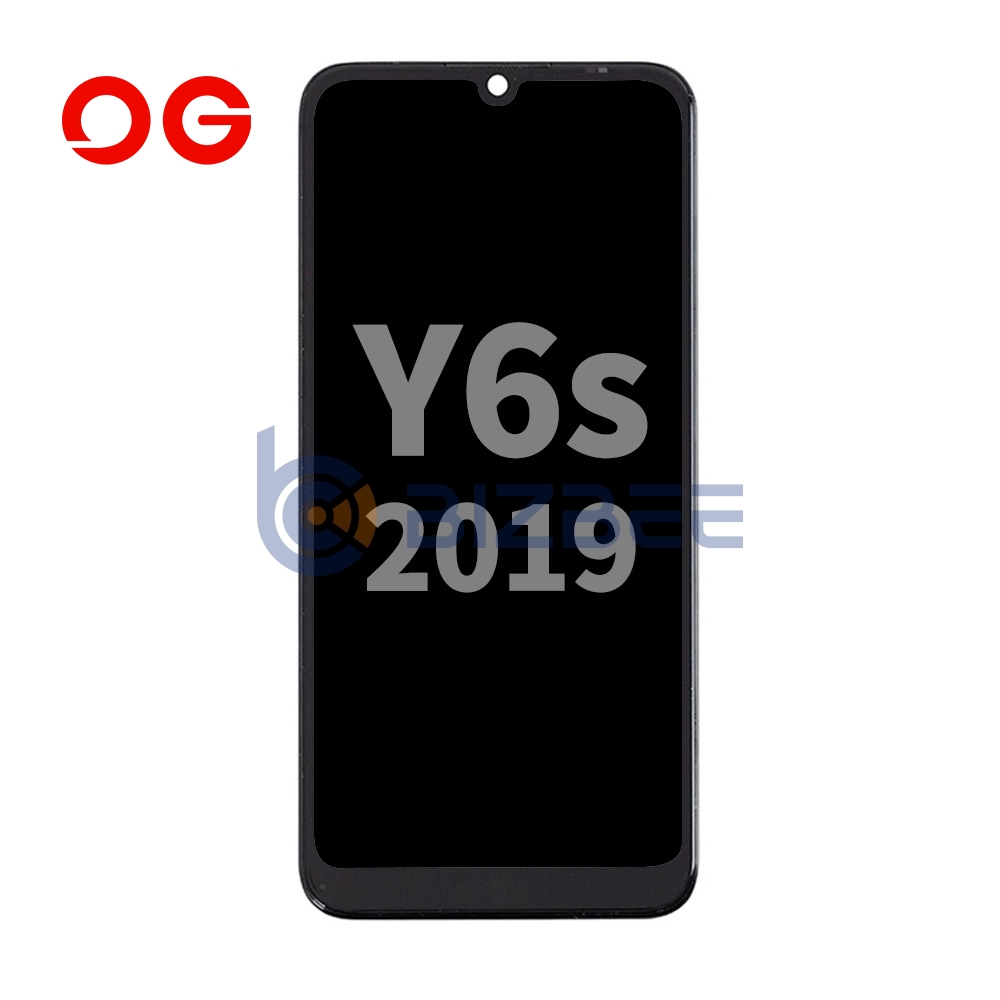 OG Display Assembly With Frame For Huawei Y6s 2019 (OEM Material) (Black)