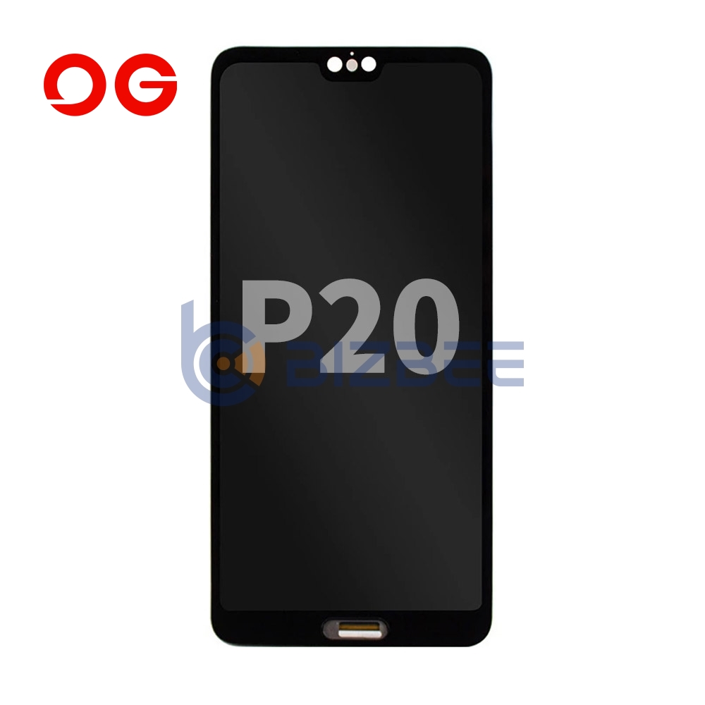 OG Display Assembly With Fingerprint Unlock Function For Huawei P20 (OEM Material) (Black)