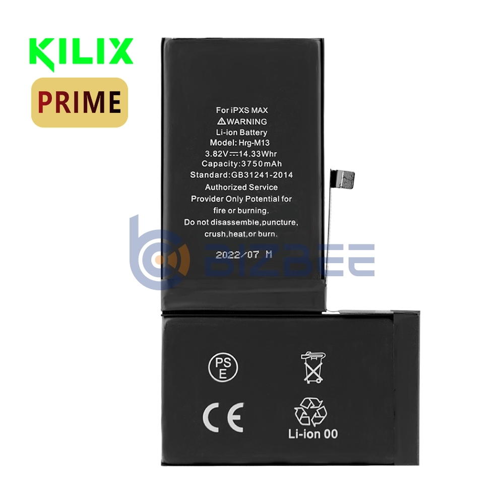 Kilix High Capacity Battery 3750mAh For iPhone XS Max (Prime)