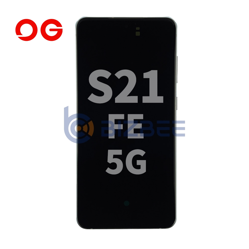OG Display Assembly With Frame For Samsung S21 FE 5G (G780) (Brand New OEM) (Graphite)