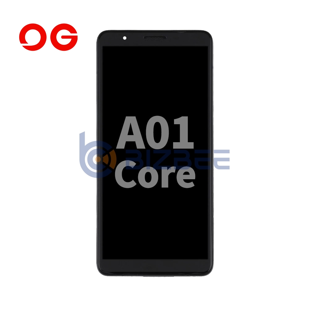 OG Display Assembly With Frame For Samsung A01 Core (A013) (Refurbished) (Black)