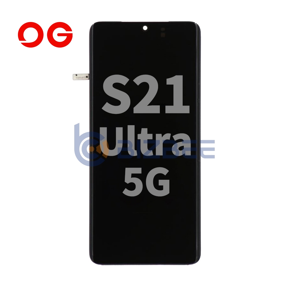 OG Display Assembly For Samsung S21 Ultra 5G (G998) (Refurbished) (Black)