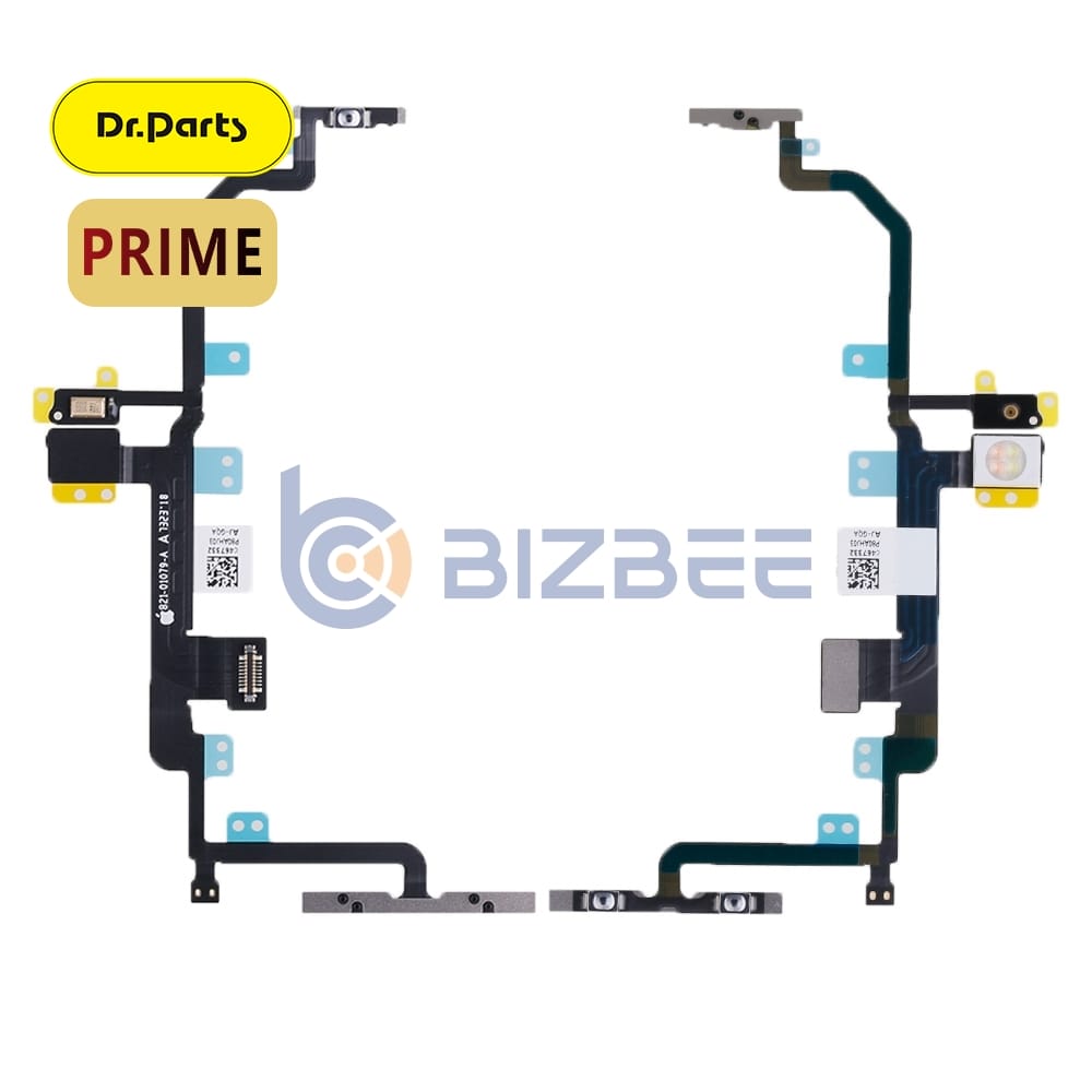 Dr.Parts Power Button And Volume Button Flex Cable With Metal Bracket For iPhone 8 Plus (Prime)