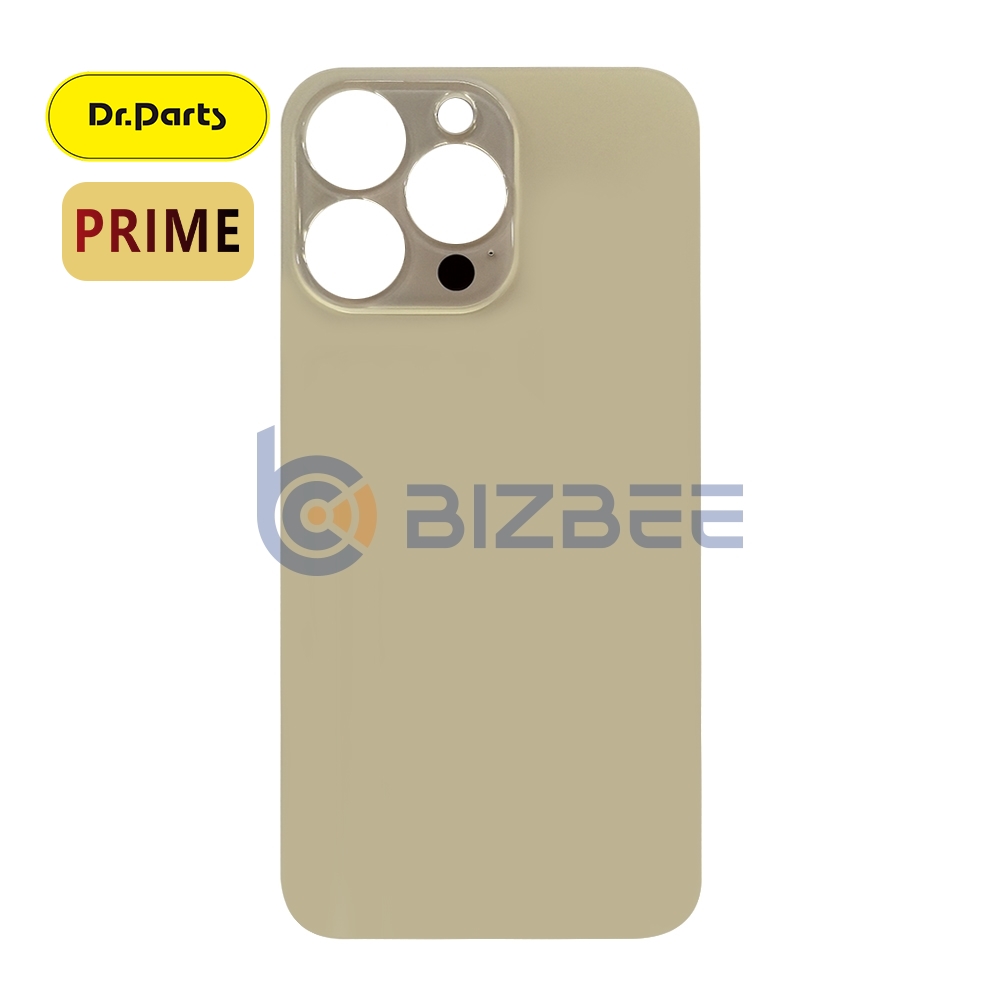 Dr.Parts Back Cover Glass With Big Camera Hole Without Adhesive And Logo For iPhone 13 Pro (Prime) (Gold )